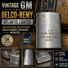 Vintage Atlantis GM Golden Milestone Delco Remy Muncie Lighter picture
