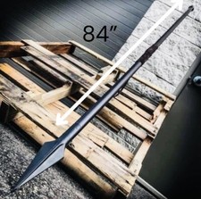 Medieval 300 Spartan Spear Hand Forged Spear Ottoman Style Viking Metal Spear picture