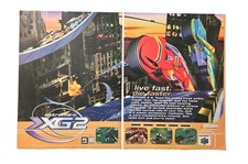 1998 Extreme-G 2 Nintendo 64 Original Acclaim 2 Page Print Ad - 10.5