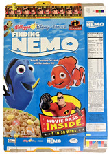 2004 Disney Pixar's Finding Nemo Kellogg's Cereal Box picture