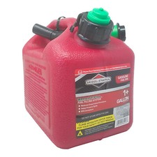 Briggs & Stratton Gas Can, 1+ Gallon Red Gas Can with Smart Fill Gas Can Spout. picture