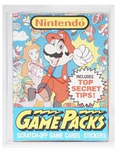 Nintendo Game Packs Vintage Card Box 48 Packs Topps 1989 CAS 7 Graded Sealed picture