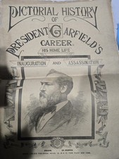 Pictorial History President James A. Garfield Career 1881 Magazine picture