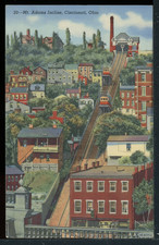 1941 Mt. Adams Incline Cincinnati Ohio Historic Vintage Postcard M1571 picture