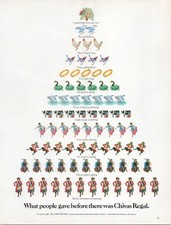 Chivas Regal 1982 Vintage Print Ad Twelve Days of Christmas Scotch Whisky picture