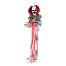 5 Ft Animated Hanging Clown Halloween Decoration Light Sound Motion picture