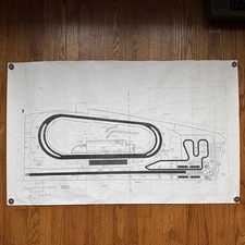 Vintage Gateway International Raceway Site Plan Blueprint 27x40 Engineering Map picture