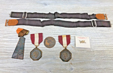 Vintage 7 pc. Lot Boy Scouts Medals Sock Garters 1969 Jamboree Token Archery Pin picture