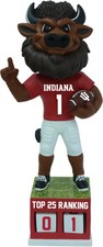 Hoosier The Bison Indiana Hoosiers Football Top 25 Ranking Tracker Bobblehead picture