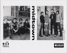 Midtown 2002 Band Promo Press Publicity Photo MCA Drive-Thru Records Black White picture
