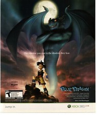 2007 Blue Dragon Video Game Vintage Print Ad Microsoft picture