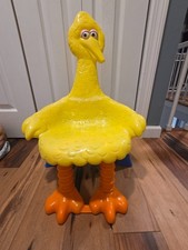 Vintage Sesame Street 1979 Big Bird Child Kids Plastic Chair Nice Condition picture