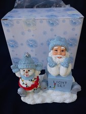 Vtg Encore Snow Buddies Light Set 5