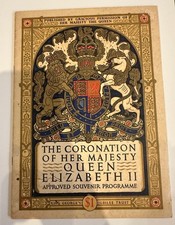 1953 Queen Elizabeth II Coronation Official Souvenir Program picture