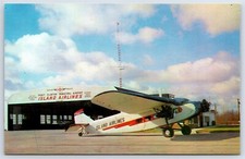Airplane Postcard Island Airlines Port Clinton Ohio 1928 Ford Tri-Motor FE4 picture