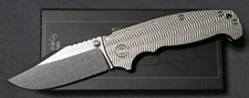 NEW Demko Knives AD20 XXX - CPM-3V Clip Point - Textured Titanium - Shark-Lock picture