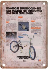 Old School BMX 1981 MONGOOSE Vintage Magazine Ad Reproduction Metal Sign B1208 picture
