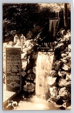 RPPC Shi Lo Ah Mystery Water Falls Bottles  California Real Photo P624 picture