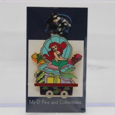 A5 Disney Auctions LE Pin The Little Mermaid Princess Ariel Holiday Train picture