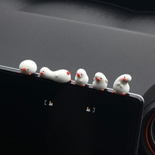 5 Pcs Set of Flat Duck Car Ornaments, Complete Set of Cute Duck Decorations, Cen picture
