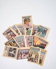 Lot of 16 Vintage 1995-1997 Newsday Newspapers OJ Simpson Acquitted Diana... picture