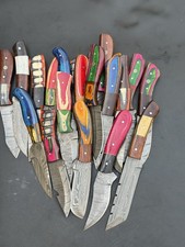 8'' LOT OF 20 HANDMADE DAMASCUS STEEL HUNTING SKINNER KNIFE USA's Duty Paid picture