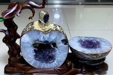 22.05LB TOP Natural Amethyst Agate Geode Quartz Geode Cornucopia Crystal Reiki picture