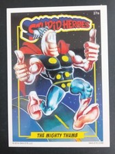 2014 Wax Eye Stupid Heroes Base Card The Mighty Thumb #27A picture