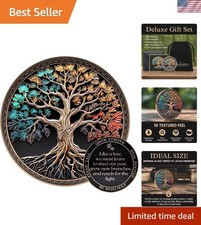 Heartfelt 3D Tree of Life Sobriety Coin in Acrylic Capsule - Meaningful Gift picture