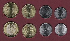 Malaysia 4 coins set 5 10 20 50 Cent , 2024 UNC picture