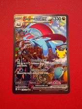 Pokemon TCG 30th Anniversary Salamence Ex 156/128 Special Illustration Rare NM/M picture