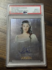 2004 Topps Chrome Liv Tyler Lord of the Rings LOTR Auto Arwen PSA 9 Auto 8 picture