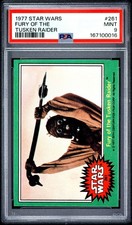1977 Topps Star Wars #261 Fury Of The Tusken Raider PSA 9 MINT tough in 9 picture