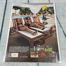 2002 Jak and Daxter Video Game Sexy Lady Vtg Print Ad/Poster Pinup Magazine Page picture