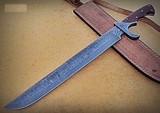 Handmade Damascus Steel Sword with Solid G10 handle. Full tang Construction picture