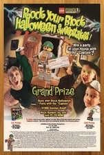 1999 LEGO Rock Raiders Halloween Sweepstakes Print Ad/Poster Toy Pop Art 90's picture
