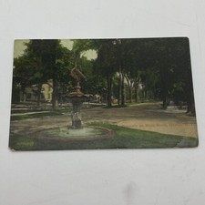 Vintage Postcard Oneida NY Fountain On Main St. Posted 1911 New York Stamp picture