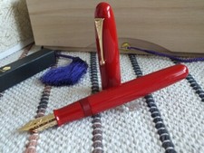 Namiki Urushi Lacquer Vermilion No.50 Emperor Fountain Pen DHL DDP picture