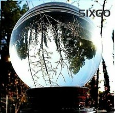 100MM+stand Natural Clear Sphere Large Crystal Ball Healing Stone picture