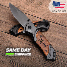 Personalized Pocket Knife Mens Knife Engraved Knife Custom Knives Boyfriend Gift picture