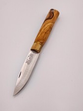 José da Cruz Portuguese Pocket Knife Olive Wood Handle Stainless Steel Blade Tra picture