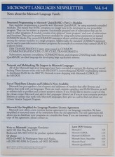 Microsoft Languages QuickBASIC COBOL FORTRAN 1986 Vintage Print Ad picture