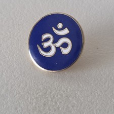 vintage Om Symbol Lapel Pin picture