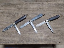 Lot Of 3 Vintage Electrician Knives Camillus Klein Kutmaster picture