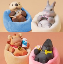 4Pcs Party Animals Beanbag 2.0 Figurines Bat Choro Q Adorable Pet Game Goods picture