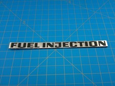 Vintage Fuel Injection Metal Emblem Badge OEM Trim Plate Classic Car Part picture