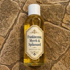 Frankincense Myrrh Spikenard Anointing Oil 100ml Blessed Holy Land Jerusalem picture