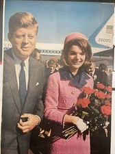 Vintage 1962 Magazine Photo JFK President Kennedy & Jackie Kennedy 9.5X 13.5