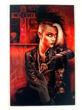 Aftershock SILVER CITY (2021) #1 Beehive Metal Variant Casey Wullner NM (9.4) picture
