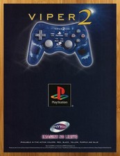 2000 NYKO Viper 2 Playstation Controller Vintage Print Ad/Poster Video Game Art  picture